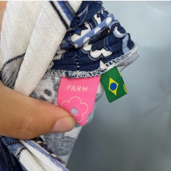 Farm Rio Ribbed Paisley Print Maxi Dress, size Small - Picture 13 of 13